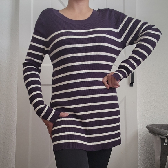 Vintage CATO Women's Striped Sweater - Picture 2 of 6